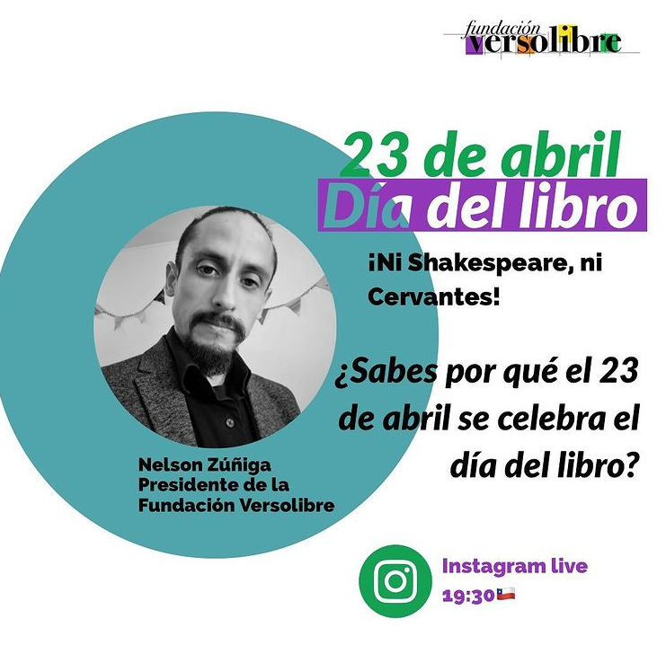 ¡Ni Shakespeare ni Cervantes! IG Live Día del Libro 2020